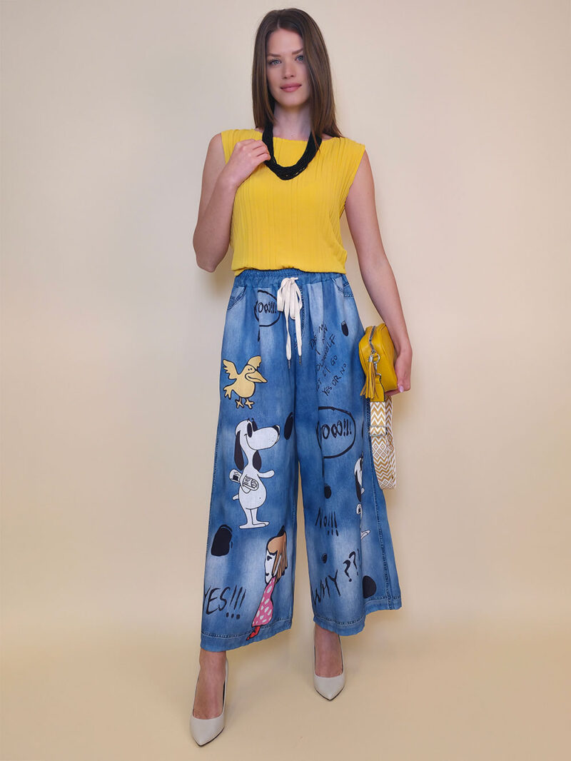 Hlače 39 Pueblo - jeans Snoopy 2025
