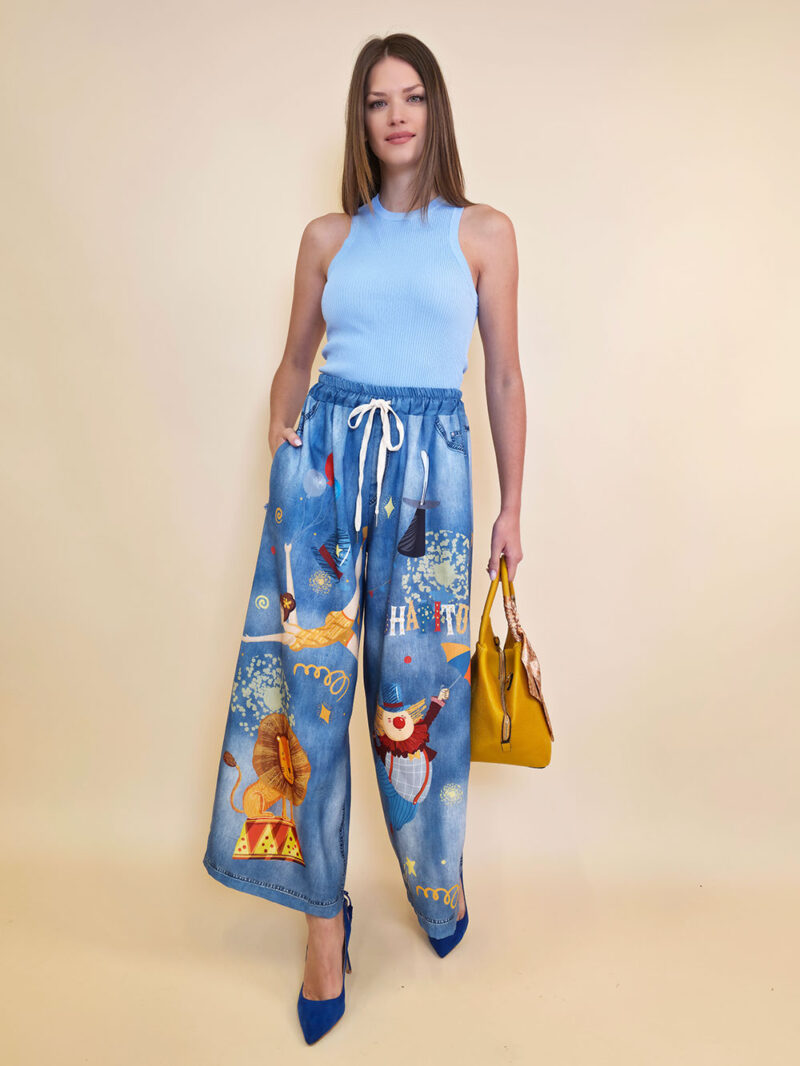 Hlače 39 Pueblo - print jeans Circus