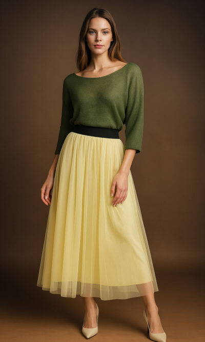 Suknja 34 Tilla - s.yellow