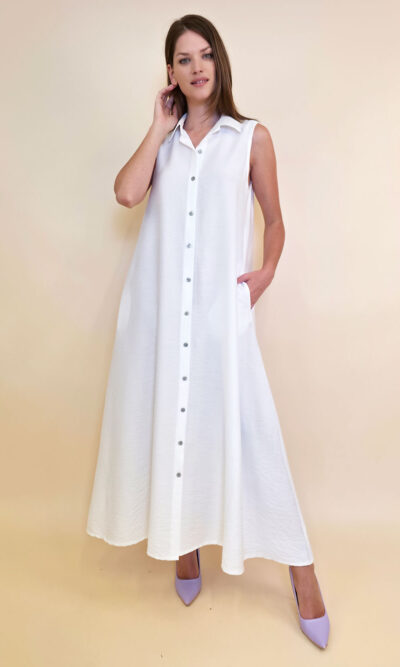 Haljina/košulja 48 Biloxi - viscose UN - white