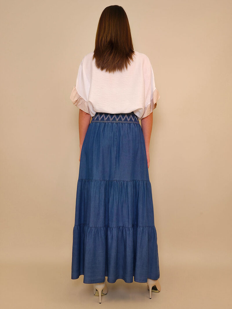 Suknja 52 Andalusia - jeans UN - d.blue