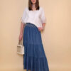 Suknja 52 Andalusia - jeans UN - d.blue