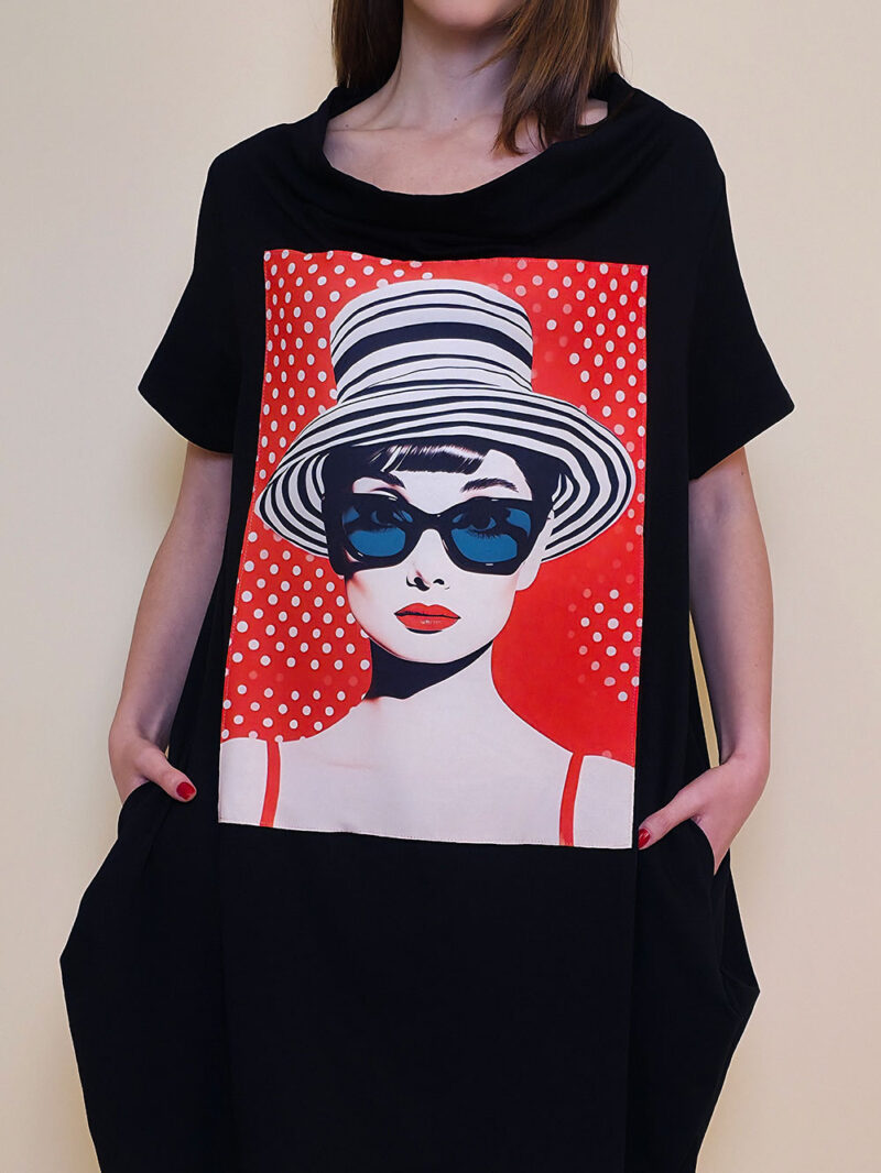 Haljina 29 ElDorro - kratki  rukav - black - Audrey in Red
