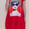 Haljina 27 Yavari - kratki rukav - red - Audrey in Red