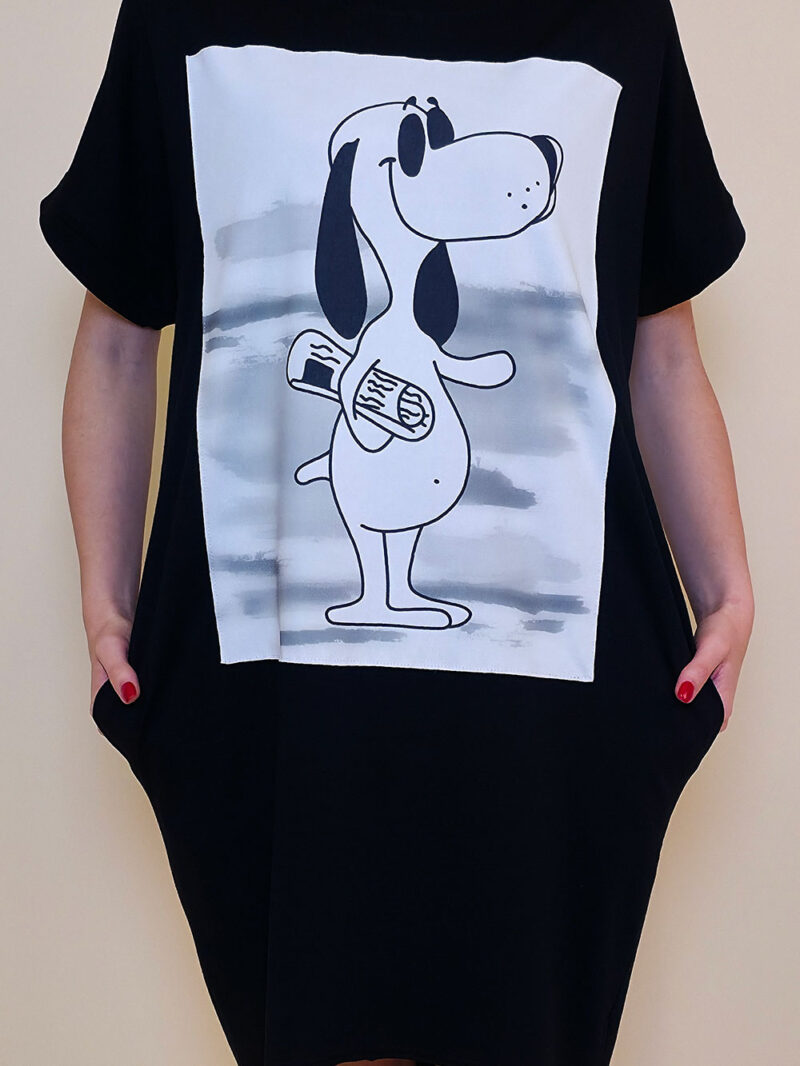 Haljina 24 Tigre - black - Snoopy