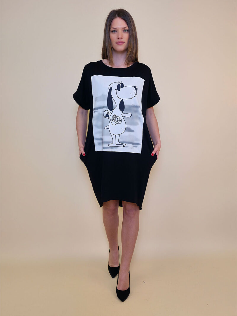 Haljina 24 Tigre - black - Snoopy