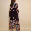 Kaftan 48 Beirut - gtte print tulips - brown
