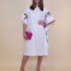 Kaftan 44 Fantasy - viscose UN - panna - Žirafa