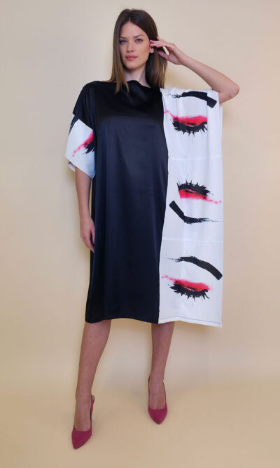 Kaftan 44 Fantasy - saten UN black - Make up