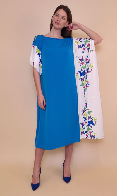 Kaftan 44 Fantasy - jersey UN - Šareni leptiri