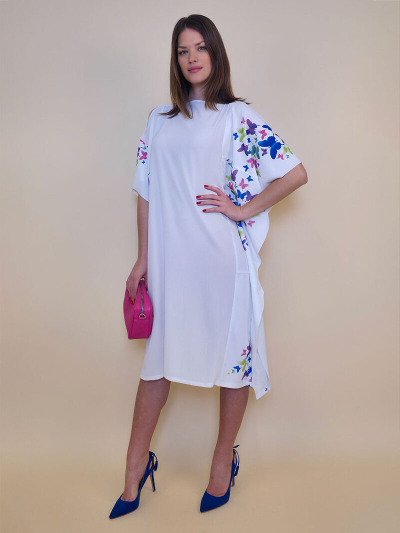Kaftan 44 Fantasy - gtte UN panna - šareni leptiri