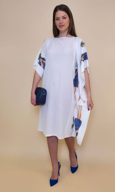 Kaftan 44 Fantasy - gtte UN panna - Two Bouquets