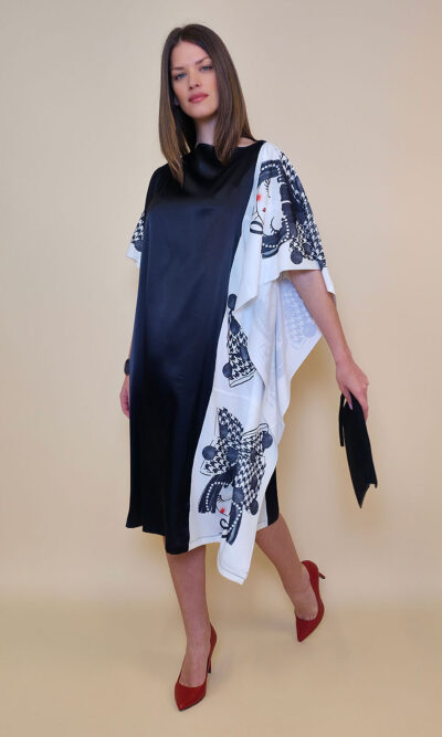 Kaftan 44 Fantasy - saten UN black - Sweety