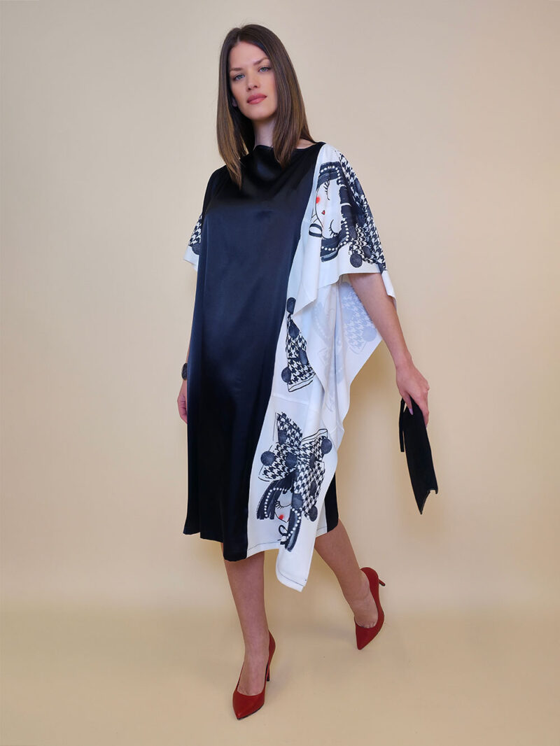 Kaftan 44 Fantasy - saten UN black - Sweety