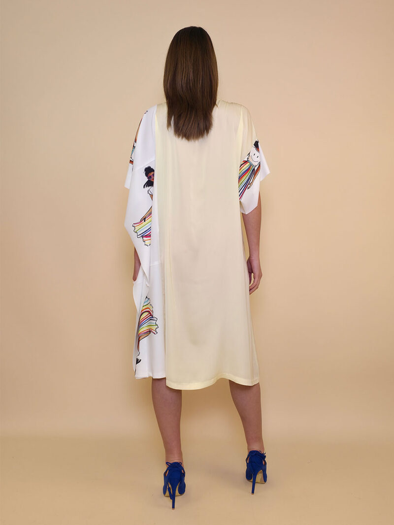 Kaftan 44 Fantasy - saten UN vanilla - Smile Dress