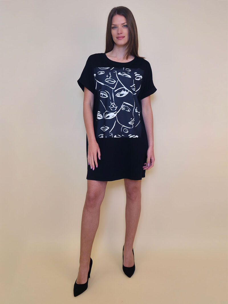 Haljina 23 Mayo - kratki rukav - black - Faces Black