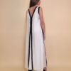 Haljina 40 Annabella - viscose UN lajsne - white/black