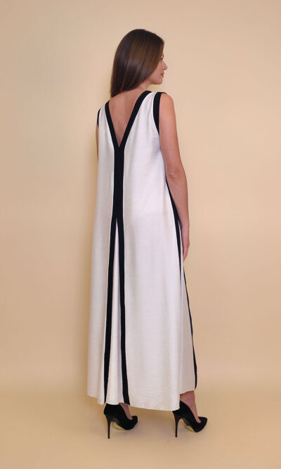 Haljina 40 Annabella - viscose UN lajsne - white/black