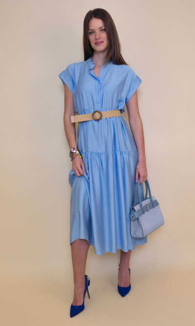 Haljina 44 Augusta - viscose UN - sky blue