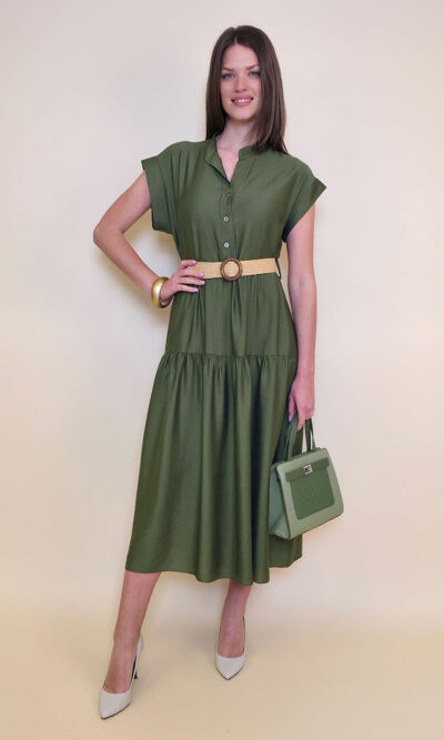 Haljina 44 Augusta - viscose UN - military