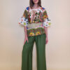 Tunika 38 Mexico - cotton print - military