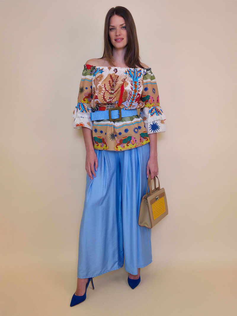 Tunika 38 Mexico - cotton print - camel