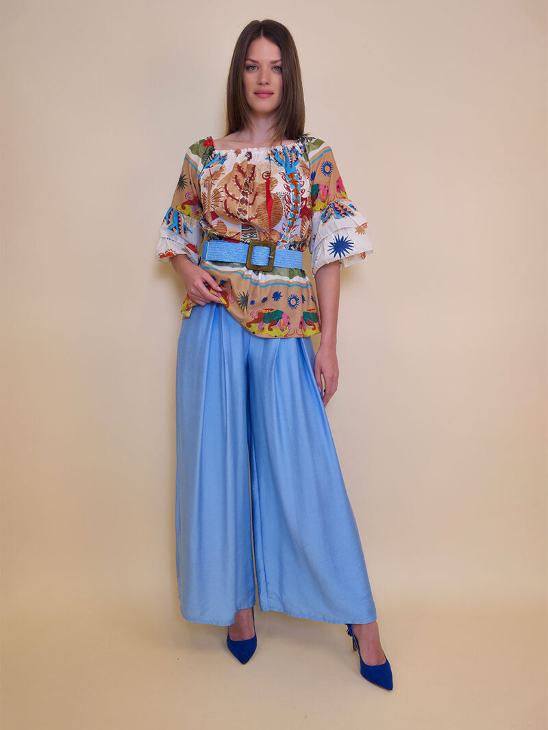 Tunika 38 Mexico - cotton print - camel