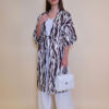 Kimono 47 Charleston - saten print - Zebra