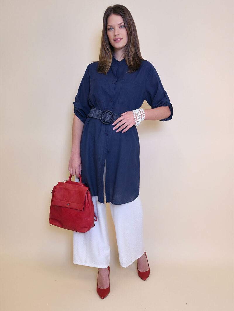 Košulja 32 Ballard - cotton UN - navy