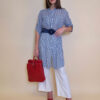 Košulja 32 Ballard - cotton stripes - navy