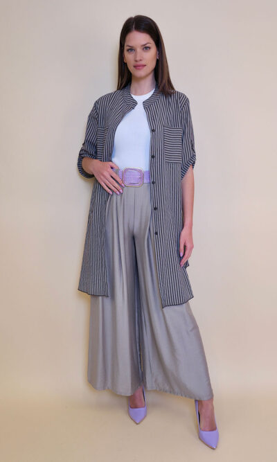 Košulja 32 Ballard - cotton stripes - brown