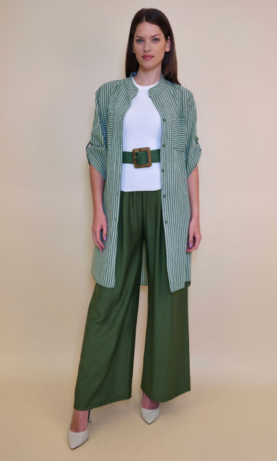 Košulja 32 Ballard - cotton stripes - military