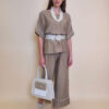 Hlače 31 Emery - viscose UN paspul - camel