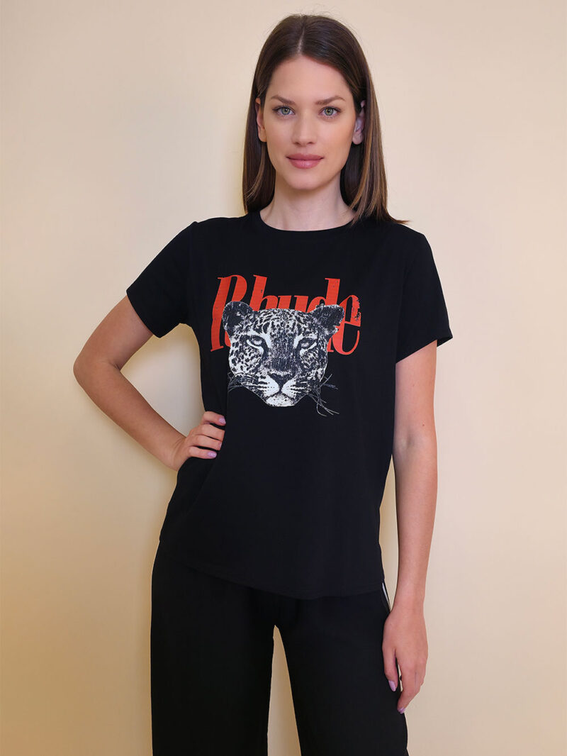 T-shirt 24 Bumble Bee - cotton UN black - Rhude/Leopard