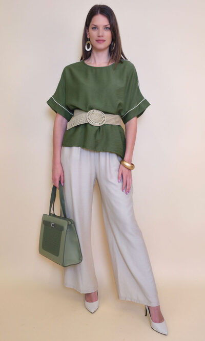 Tunika 28 Elmo - viscose UN paspul - military