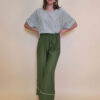 Hlače 31 Emery - viscose UN paspul - military