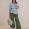 Hlače 31 Emery - viscose UN paspul - military
