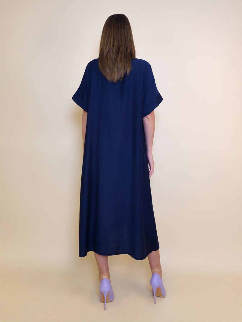 Haljina 40 Alton - viscose UN gumbi/trakice - navy