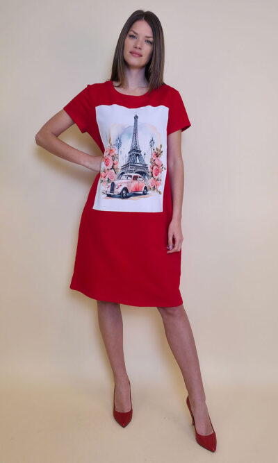 Haljina 26 MoMa k.r. - red - Eiffel