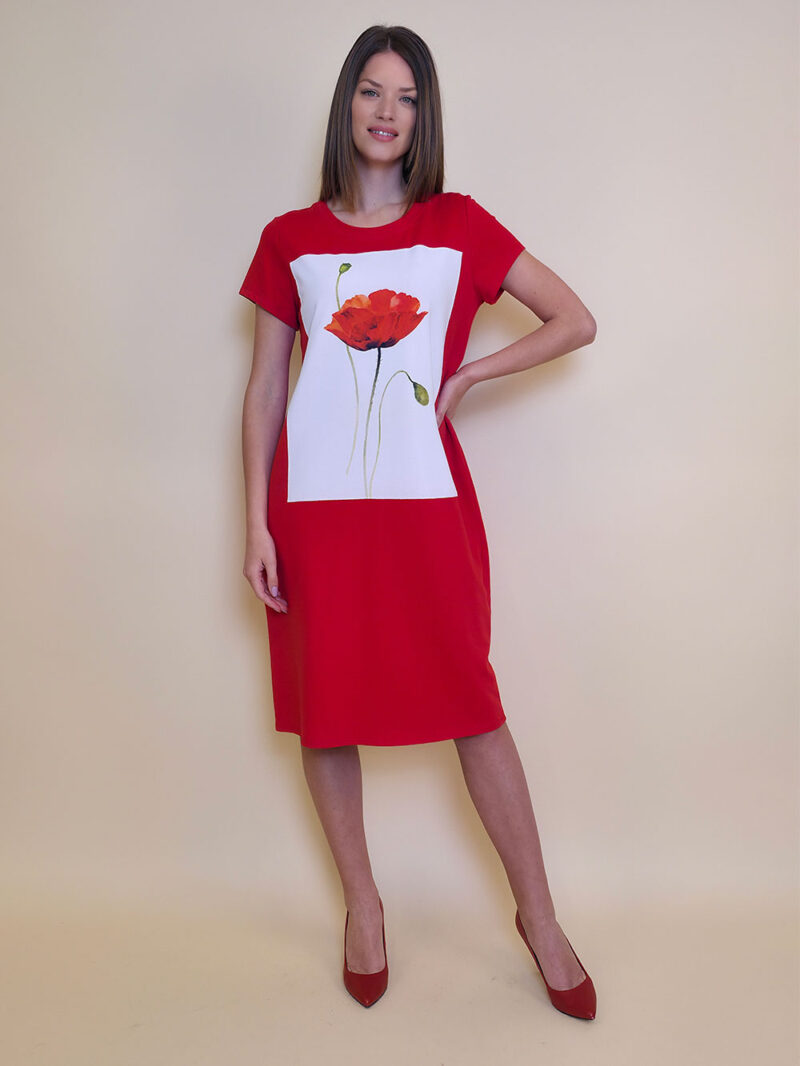 Haljina 26 MoMa k.r. - red - Poppy