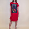 Haljina 26 MoMa k.r. - red - Black Red Butterfly
