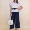 Hlače 31 Emery - viscose UN paspul - navy