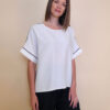 Tunika 28 Elmo - viscose UN paspul - white