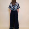 Hlače 31 Emery - viscose UN paspul - black