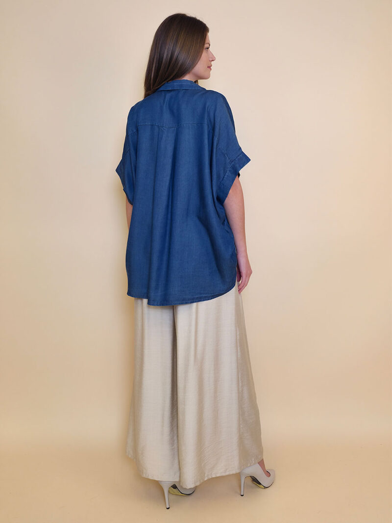 Košulja 40 Coffeen - viscose jeans UN - d.blue
