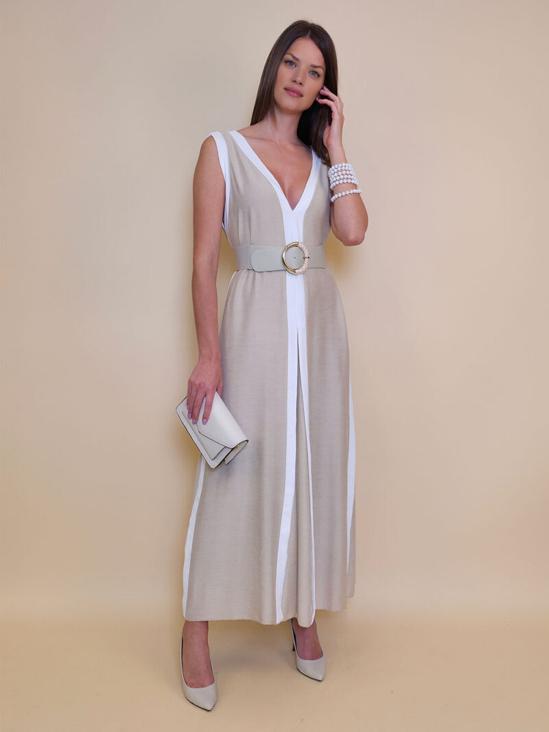 Haljina 40 Annabella - viscose UN lajsne - beige