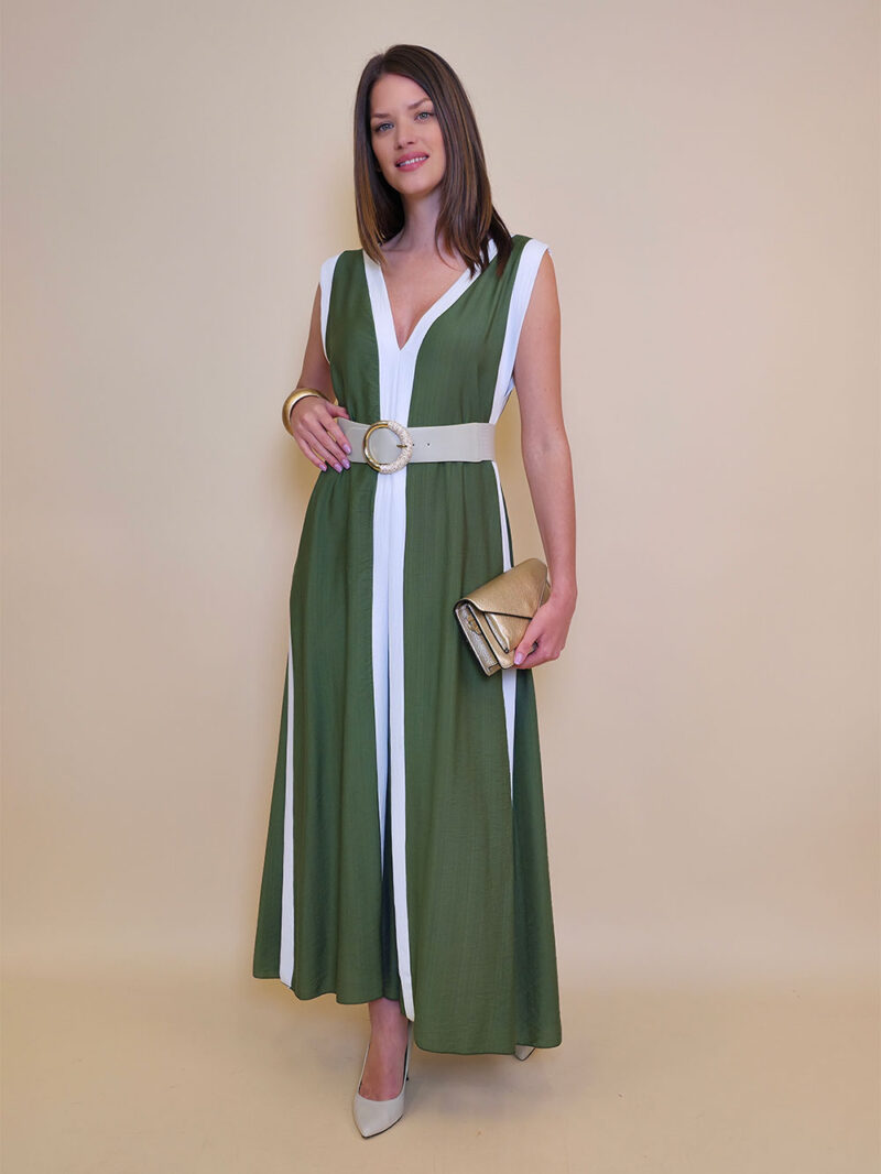 Haljina 40 Annabella - viscose UN lajsne - military