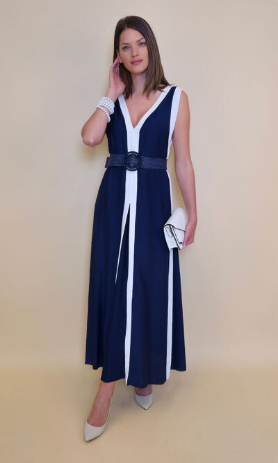 Haljina 40 Annabella - viscose UN lajsne - navy