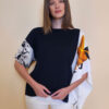 Tunika 36 Fantasy - cotton jersey UN black - Royal Cat/Africa
