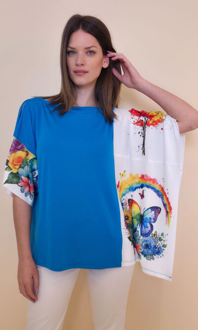 Tunika 36 Fantasy - jersey UN malibu - Rainbow/Multicolor Tree